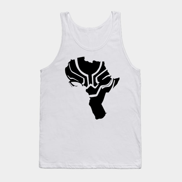 Black Panther in Africa 01- Black Power Tank Top by lahuwasi